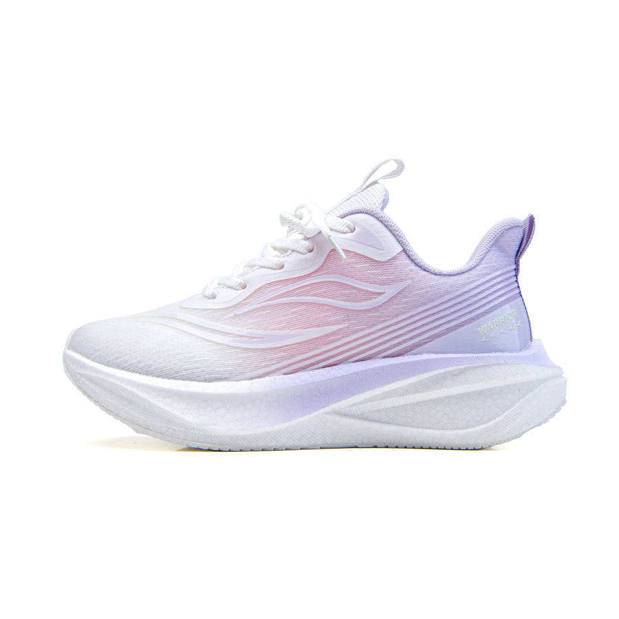 WARRIOR Running Shoes Women's Low Top White Pink Purple