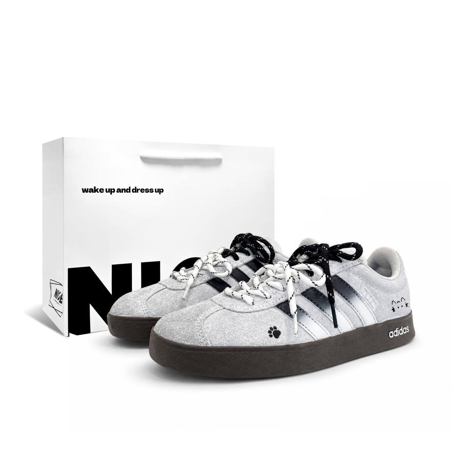 Adidas Adidas VL COURT 2.0 German Army Trainers Unisex Low Top Gray/Black
