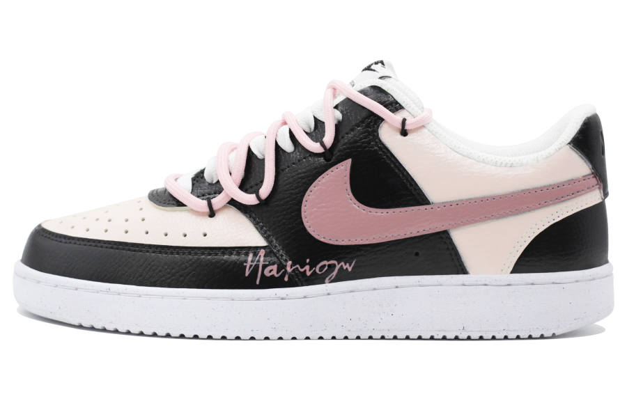 Nike Nike Court Vision 1 Skateboard Shoes Men's Low Top Black Pink