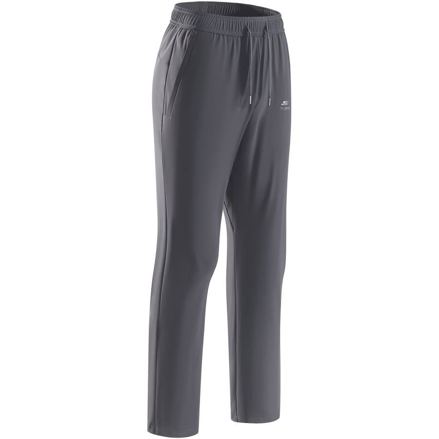 Skechers Cooling Collection Casual Pants Unisex Dark Gray Thin Straight Fit Pants