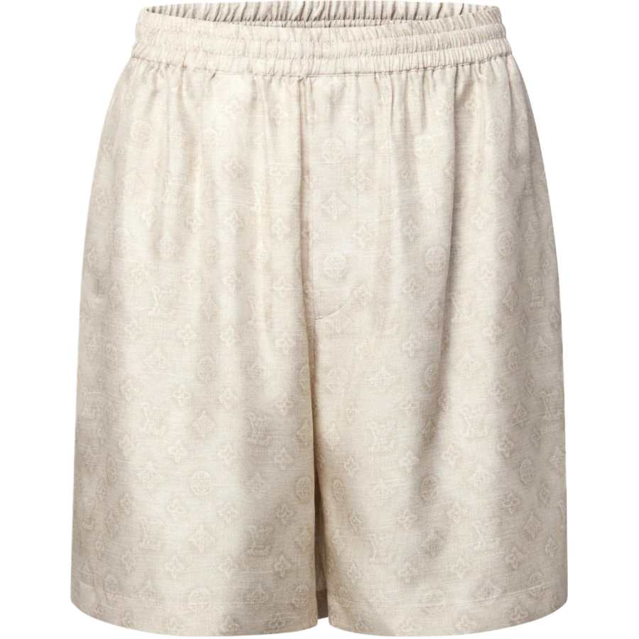 LOUIS VUITTON Monogram Casual Shorts Men's Beige Other