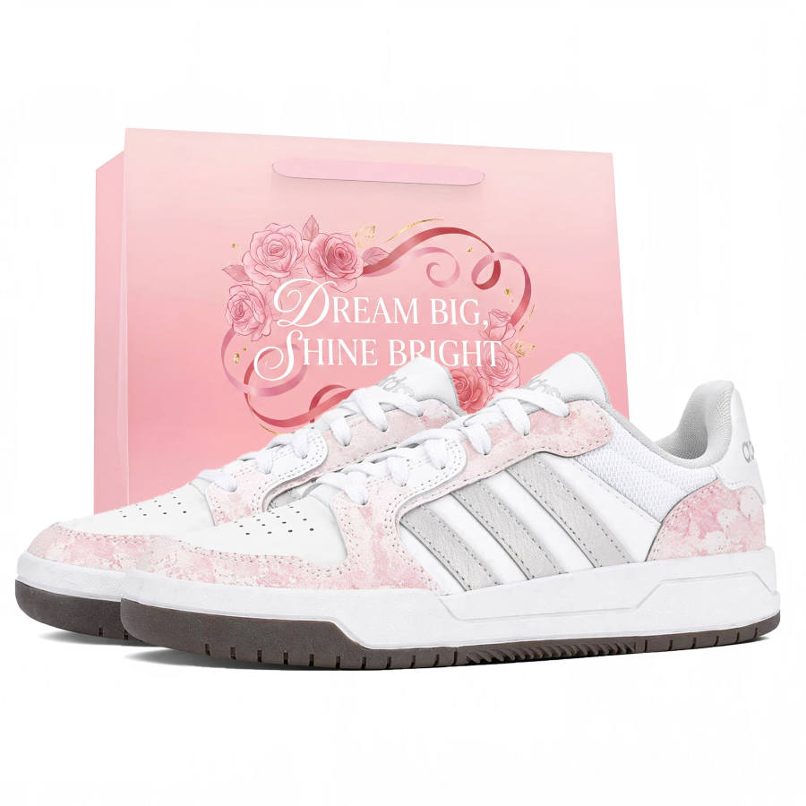 Adidas Adidas ENTRAP Skateboard Shoes Women's Low Top Pink White