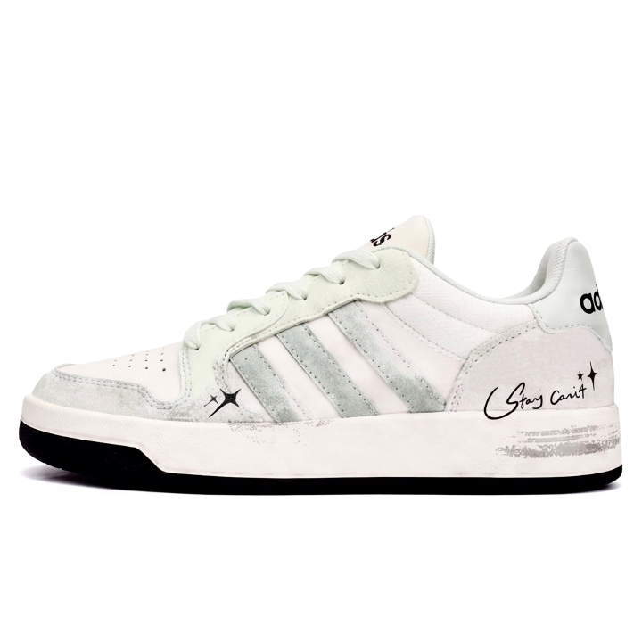 Adidas Adidas ENTRAP Skateboard Shoes Unisex Low Top Gray Green