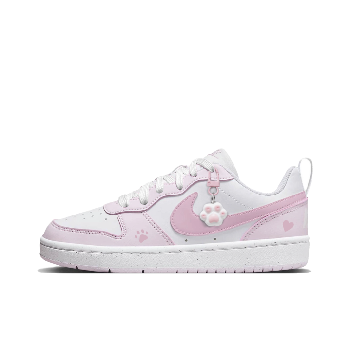 Nike Nike Court Borough Skateboard Shoes Women's Low Top White Pink