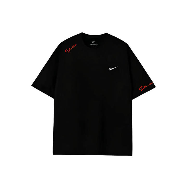 Nike Nike Sportswear T Shirts Unisex Black Crew Neck Thin Straight Fit