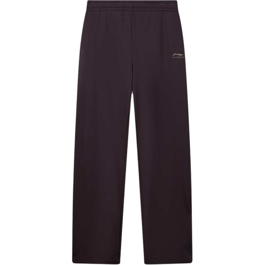 Li-Ning Li Ning Sports Life Collection Casual Pants Women's Mysterious Chocolate Umber Moderate Straight Fit Pants