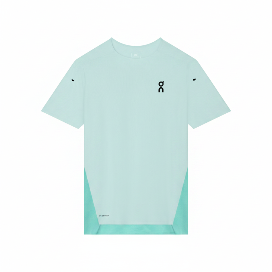 On On Performance Quick Dry T Shirts Men's Aquamarine Crew Neck Thin