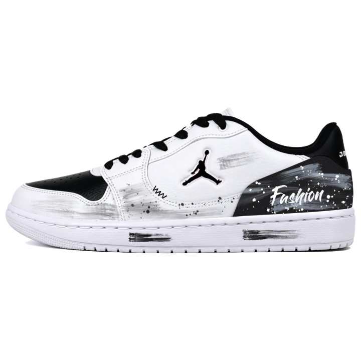 Jordan Jordan COURT CONNECT Skateboard Shoes Men's Low Top Black/White/Gray