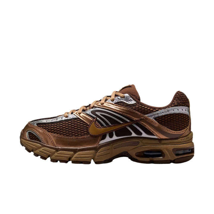 Nike Nike Air Max Moto 2K Running Shoes Unisex Low Top Light English Tan/Cocoa Wow/Metallic Silver/Dark Driftwood