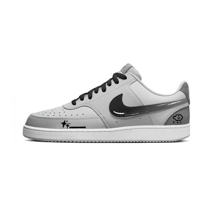 Nike Nike Court Vision 1 Skateboard Shoes Men's Low Top Gray/Black
