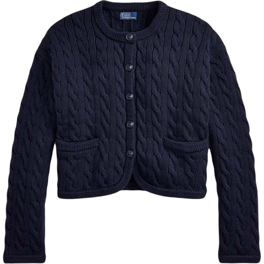 Polo Ralph Lauren Knitwear Women's Dark Blue Crew Neck Moderate Straight Fit