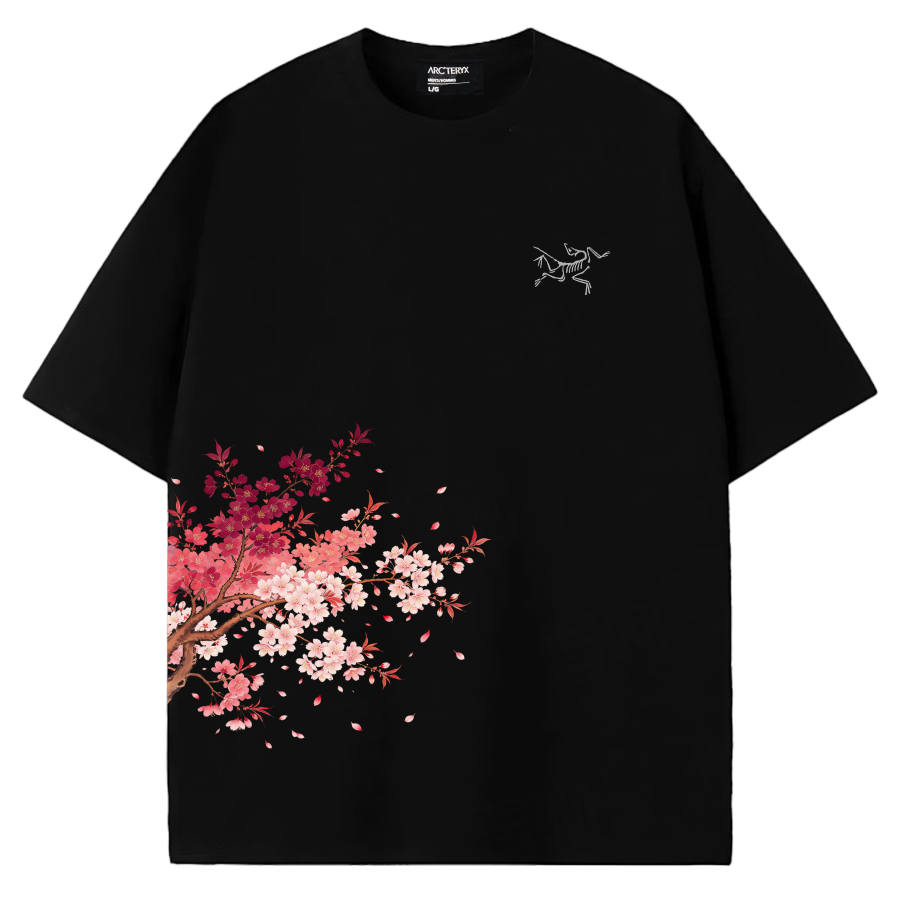 Arcteryx KRAGG T Shirts Unisex Black/Black Crew Neck Moderate