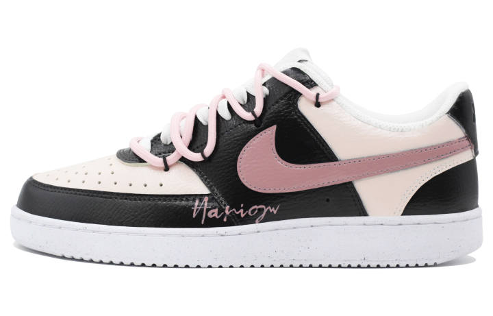 Nike Nike Court Vision 1 Skateboard Shoes Women's Low Top Black Pink