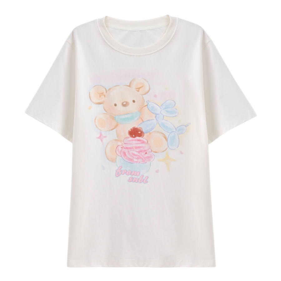 SNBL T Shirts Women's White Cooling/Antibacterial Crew Neck Moderate