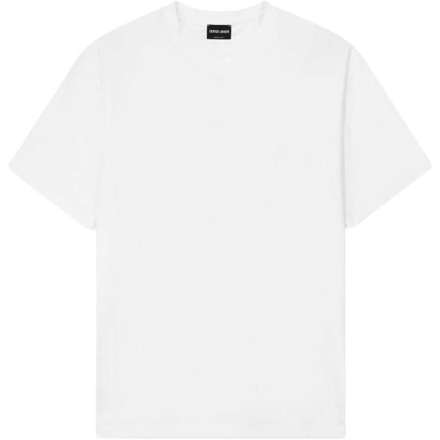 GIORGIO ARMANI T Shirts Men's White Crew Neck Moderate