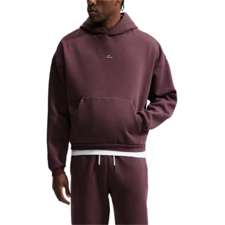 Nike Nike Sweatshirts Men's Dark Burgundy Hooded Non Detachable Moderate