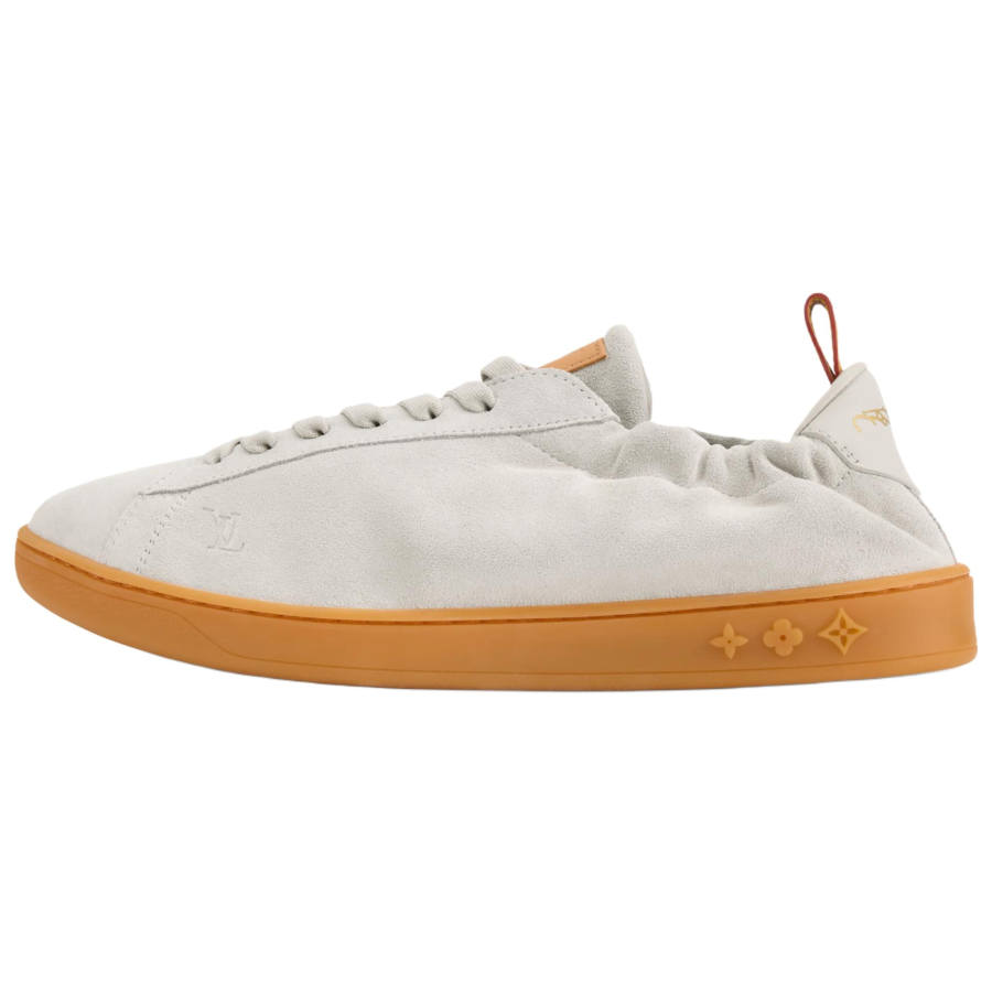 LOUIS VUITTON Soft Skateboard Shoes Men's Low Top Gray