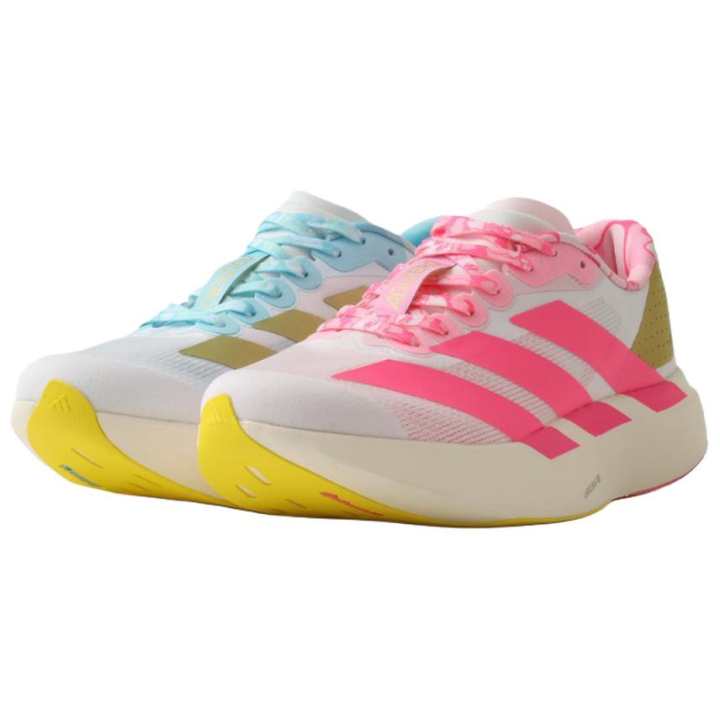 Adidas Adidas x BAPE Adizero Evo SL Breathable Low top Running Shoes Men's White Blue Pink