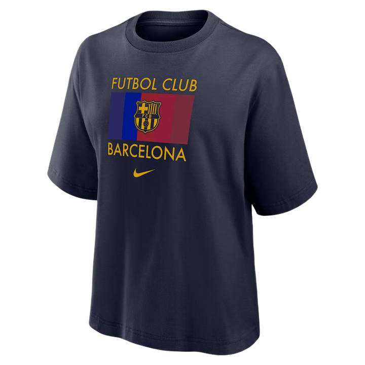 Nike Nike NWSL T Shirts Women's Marine Blue Crew Neck Moderate
