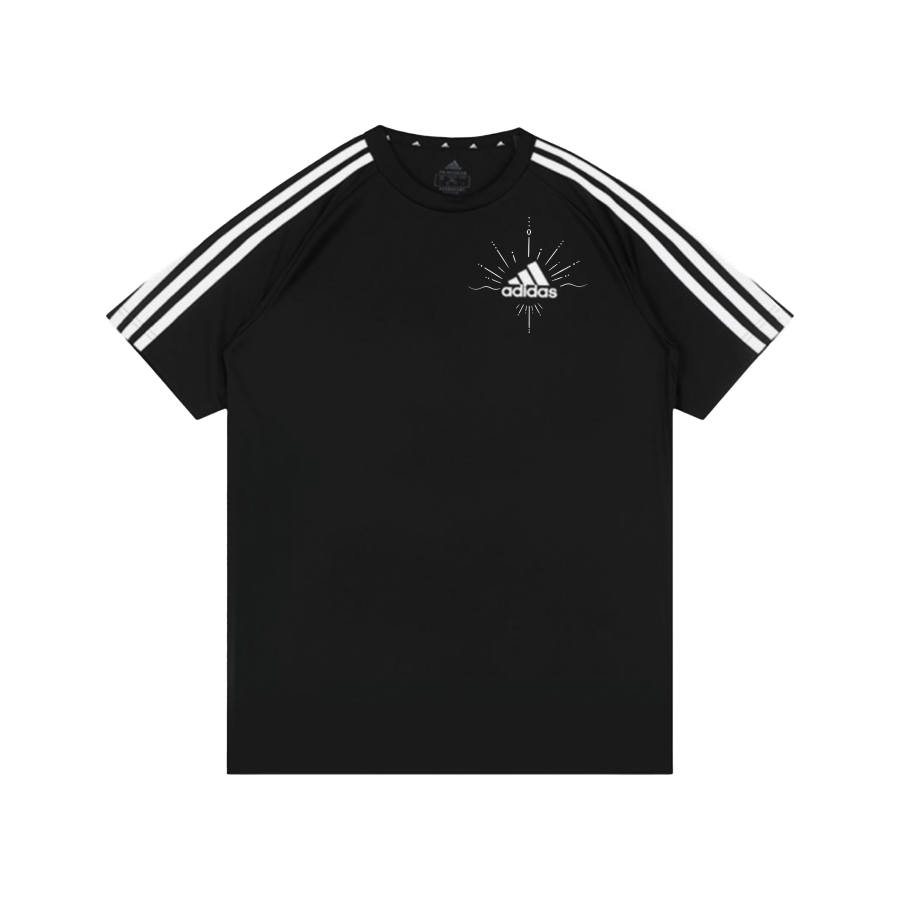 Adidas Adidas Football T Shirts Unisex Black Crew Neck