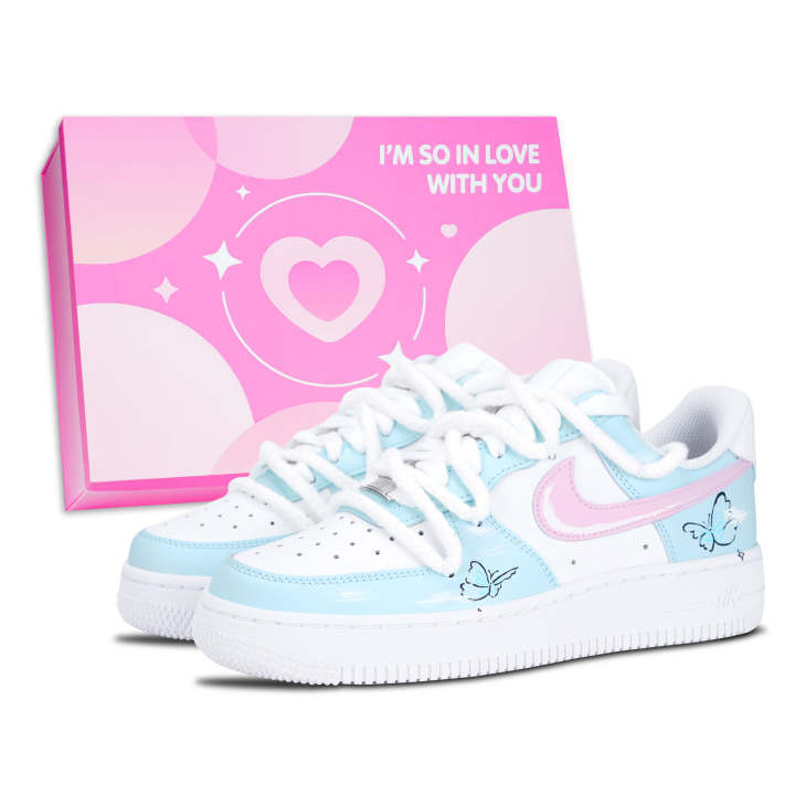 Nike Nike Air Force 1 Skateboard Shoes Unisex Low Top White/Blue