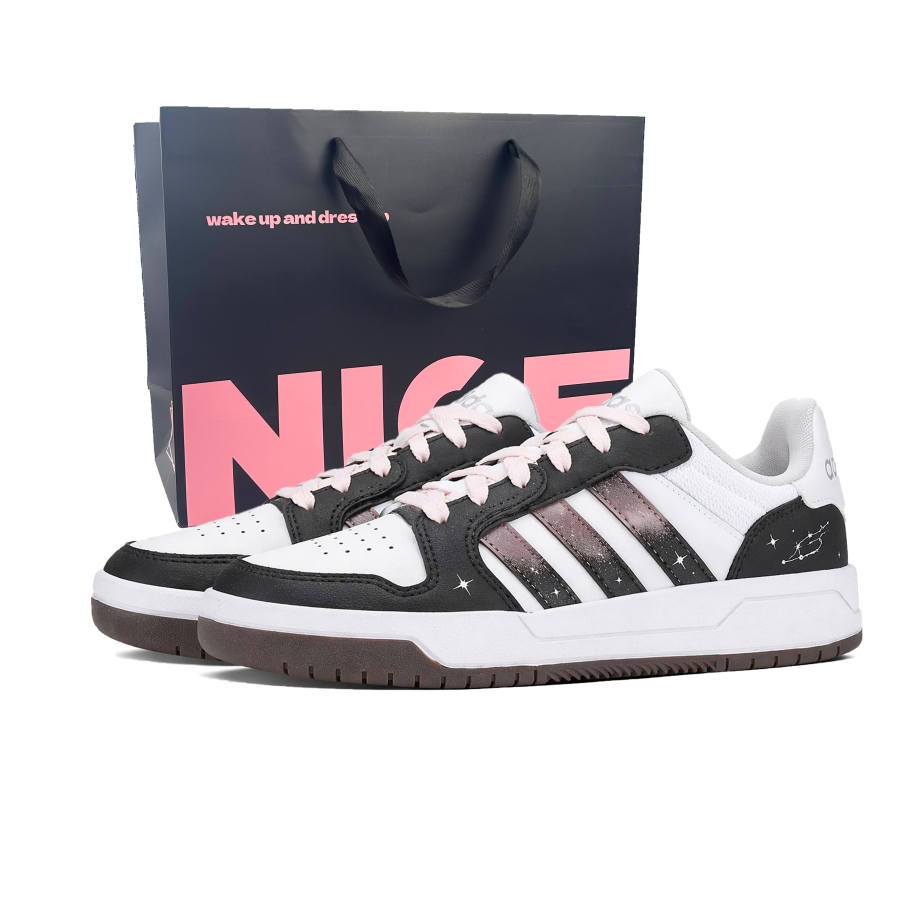Adidas Adidas ENTRAP Skateboard Shoes Women's Low Top Black/Pink