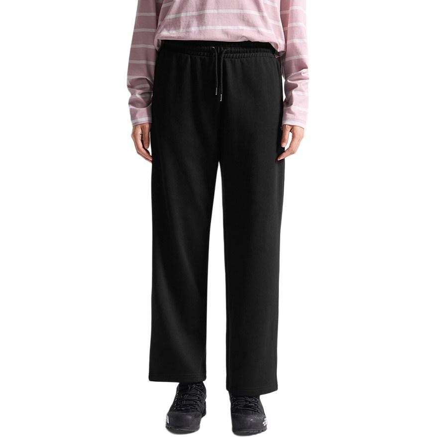 THE NORTH FACE Knitted Sweatpants Women's JK3/Cosmic Black Moderate Straight Fit Pants