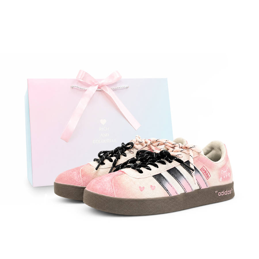 Adidas Adidas VL COURT 2.0 German Army Trainers Unisex Low Top Pink