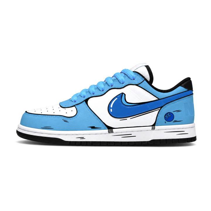 Nike Nike Big Skateboard Shoes Unisex Low Top White Blue