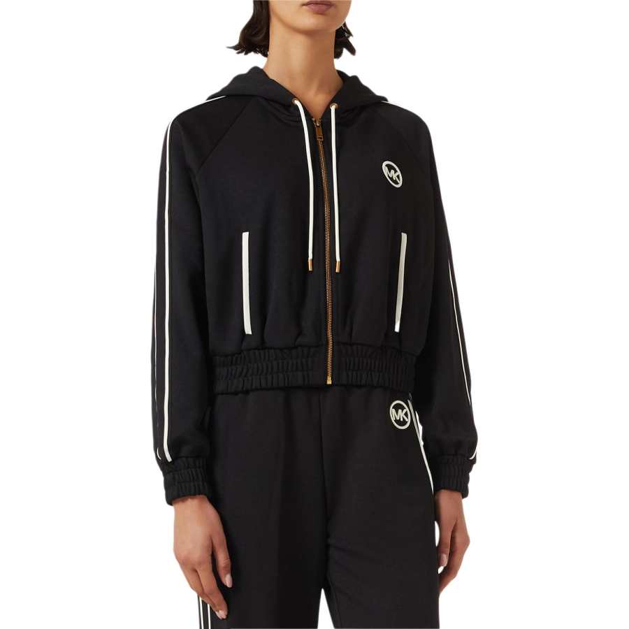 MICHAEL KORS Sweatshirts Women's Black Hooded Non Detachable Moderate