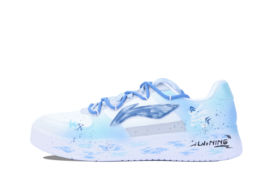 Li-Ning Li Ning Floating Boat Skateboard Shoes Unisex Low Top White/Blue