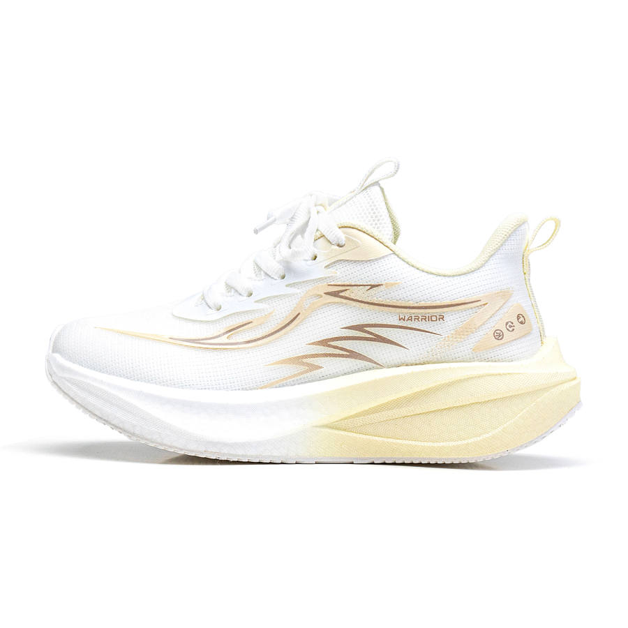 WARRIOR Running Shoes Women's Low Top White Yellow/White Blue