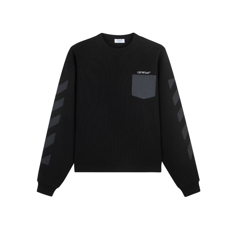 OFF-WHITE OFF WHITE Sweatshirts Unisex Crew Neck Moderate Straight Fit
