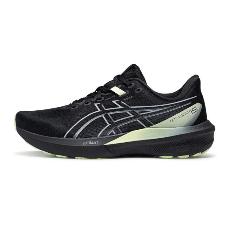 ASICS GT 1000 15 Abrasion Resistant Breathable Running Shoes Men's Black Yellow