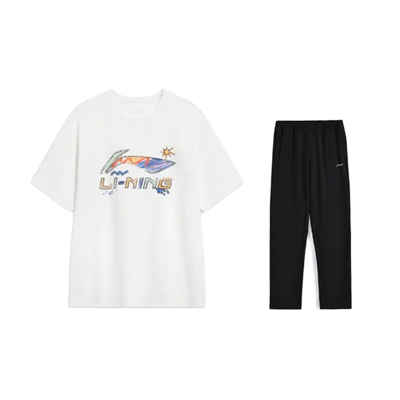 Li-Ning Li Ning Casual Sportswear Men's Crew Neck Moderate