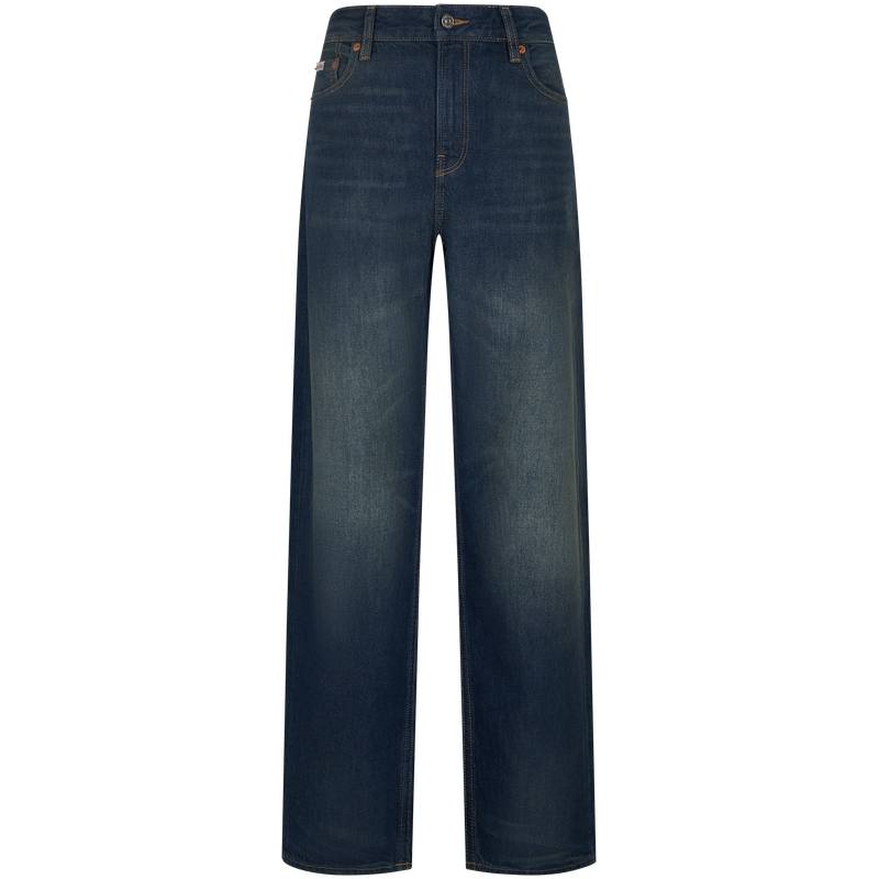 Calvin Klein Jeans Women's 0TT Denim Dark Blue Moderate Straight Fit Pants