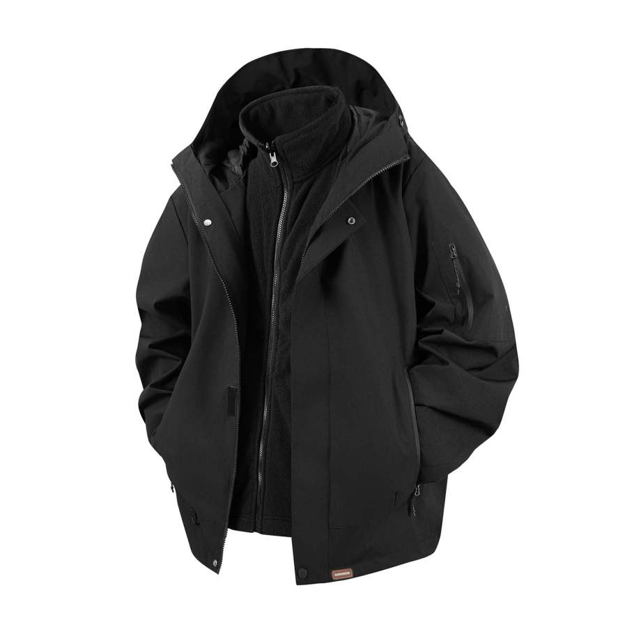 WARRIOR Windbreaker Jackets Unisex Hooded Non Detachable Moderate Straight Fit