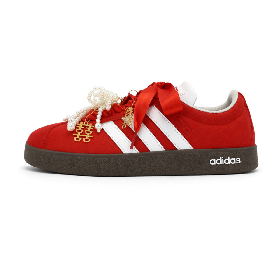 Adidas Adidas VL COURT 2.0 German Army Trainers Unisex Low Top Red, White