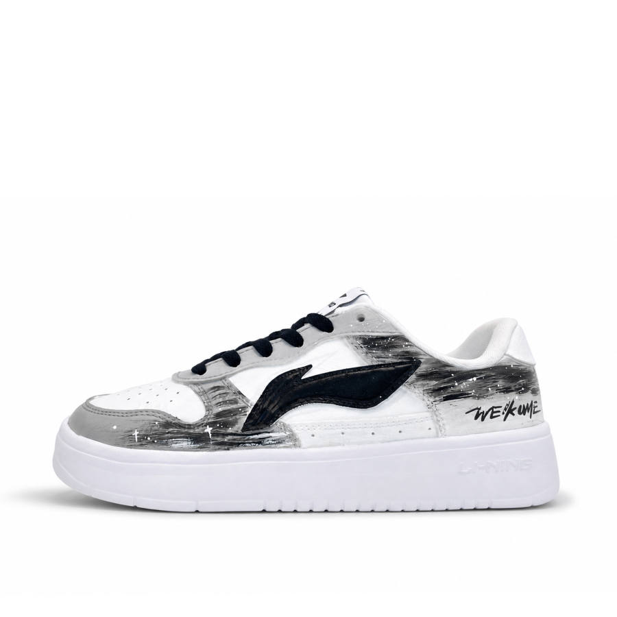 Li-Ning Li Ning Floating Boat Skateboard Shoes Unisex Low Top Black/White