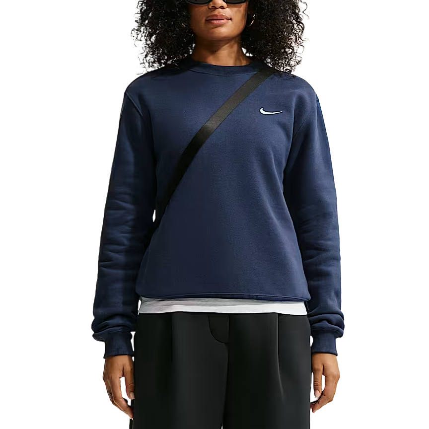 Nike Nike Sweatshirts Women's Midnight Blue/Sail White Crew Neck Moderate