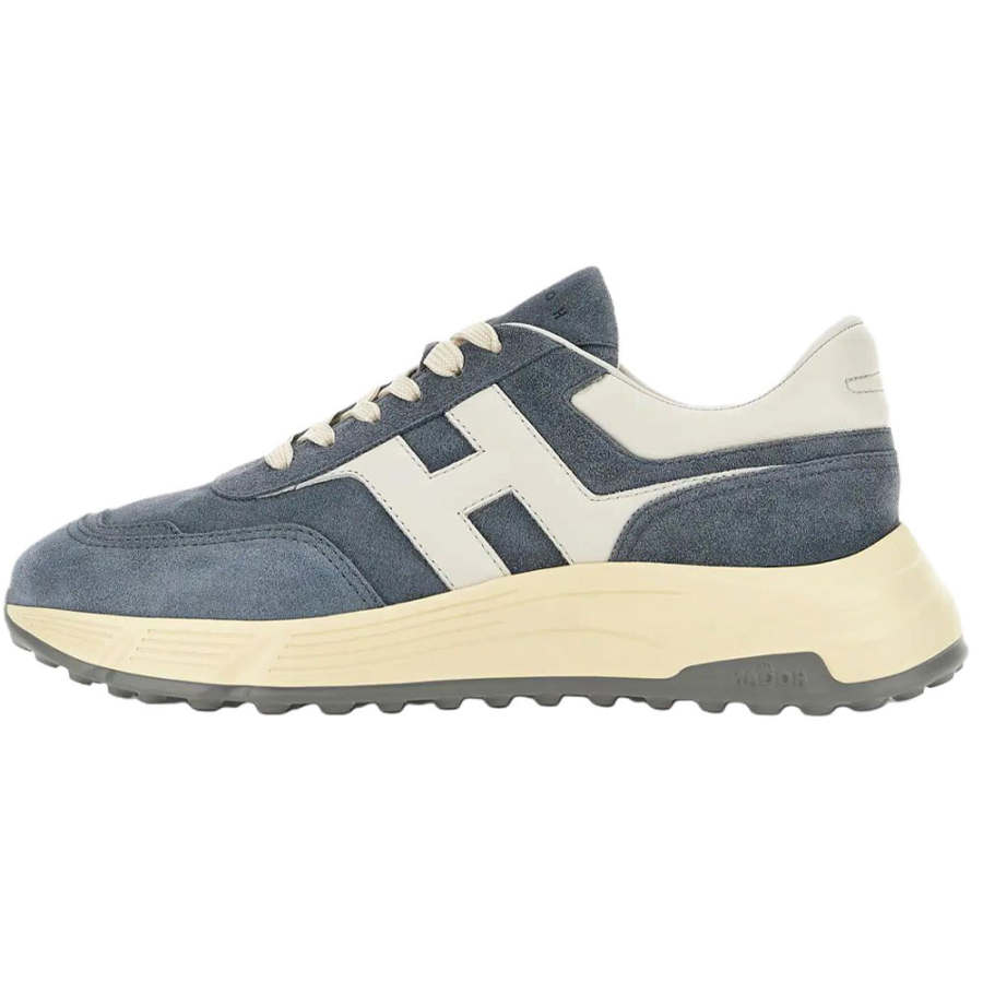 HOGAN Hyperlight Leather Low top Casual Shoes Men's Blue