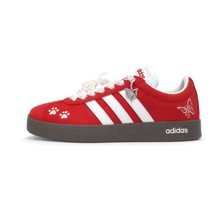 Adidas Adidas VL COURT 2.0 German Army Trainers Unisex Low Top Red, White