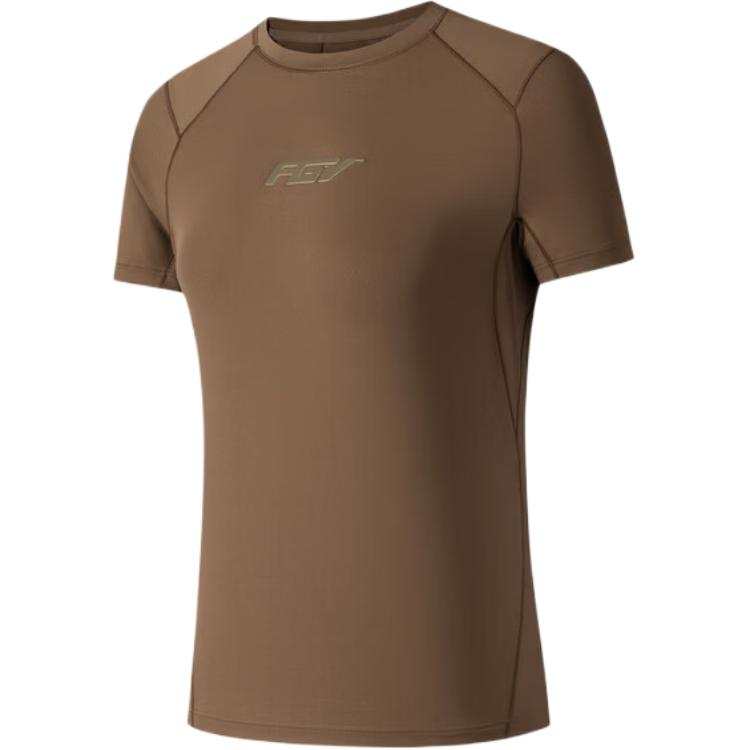 ANTA T Shirts Women's Birch Brown Crew Neck Moderate Straight Fit