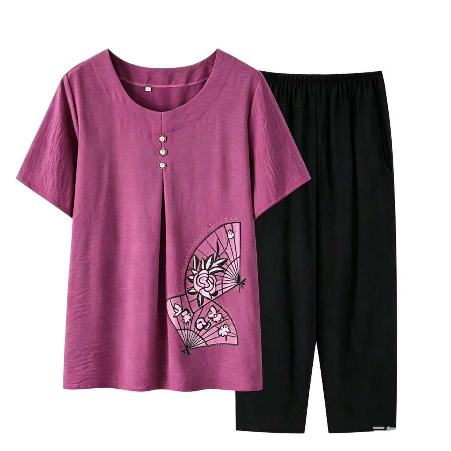 Sugarfunk Sugarfunk Casual Suits Women's Crew Neck Thin