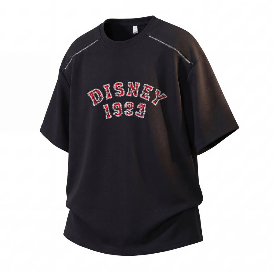 Disney T Shirts Unisex Crew Neck Moderate Straight Fit