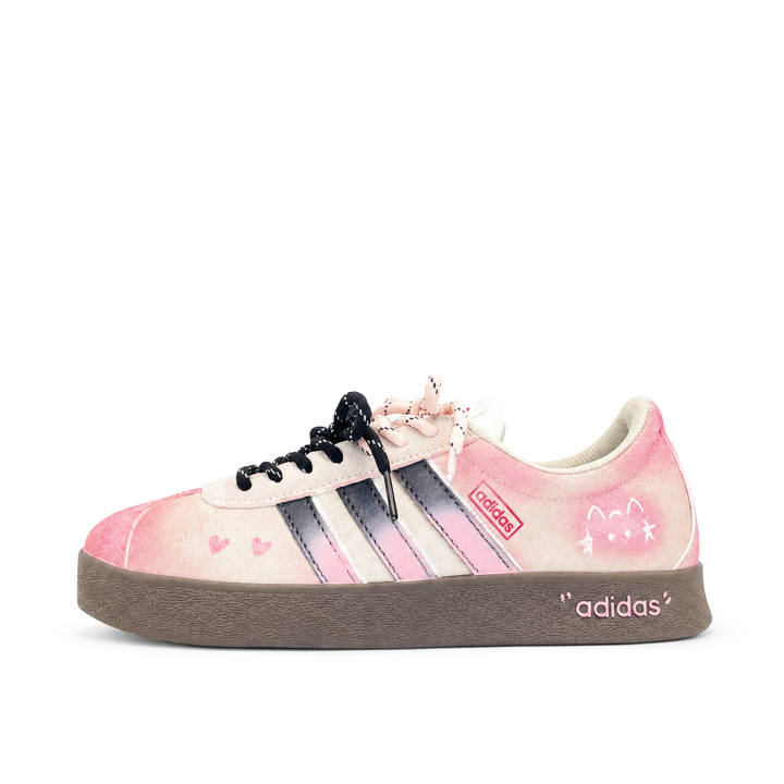 Adidas Adidas VL COURT 2.0 German Army Trainers Unisex Low Top Pink