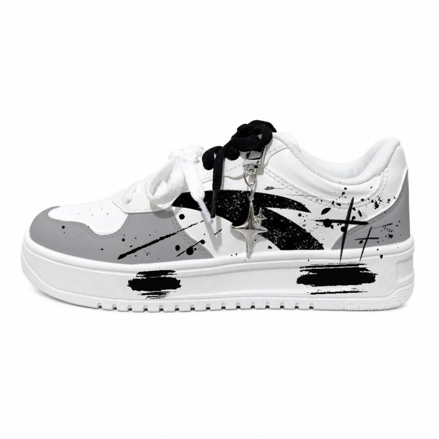 ANTA Easy Skateboard Shoes Men's Low Top White/Black