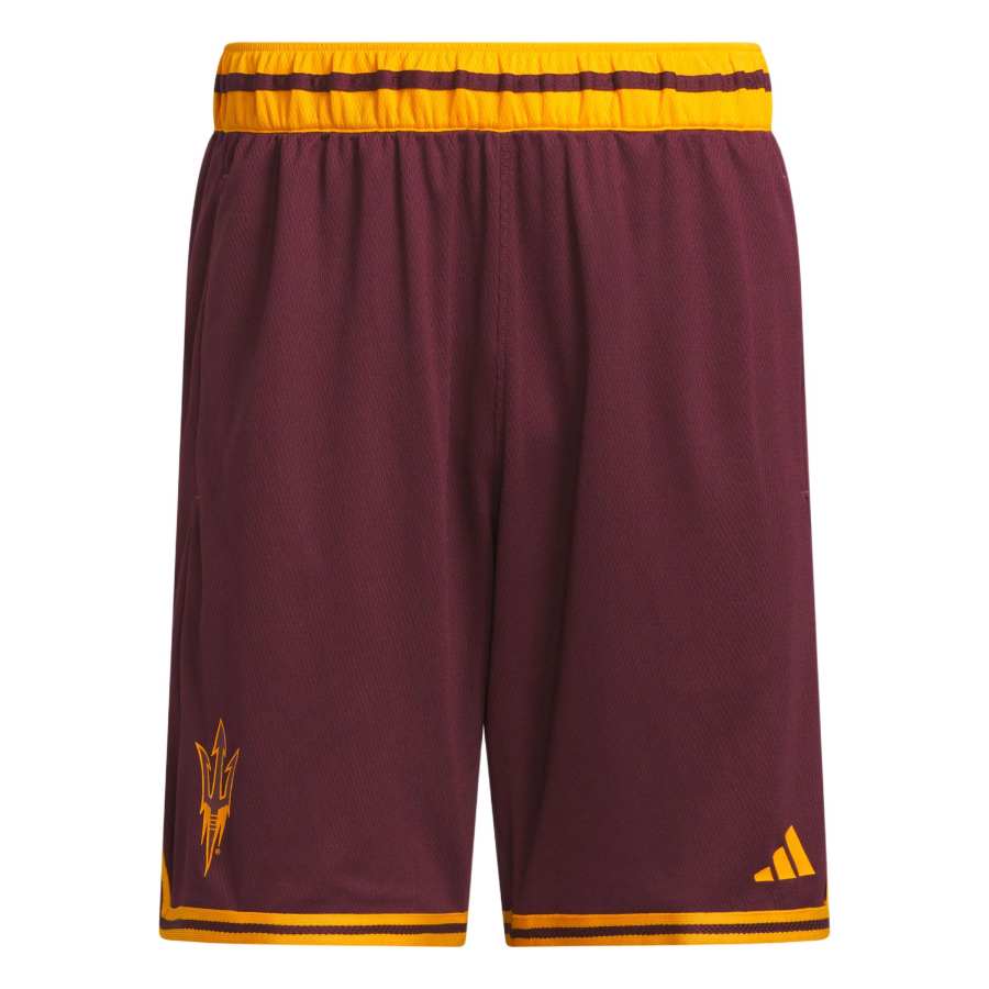 Adidas Adidas Basketball Shorts Men's Dark Reddish Purple/Preppy Gold Moderate