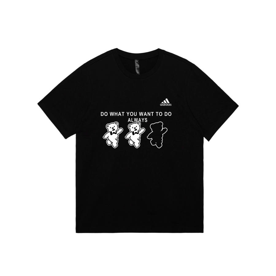 Adidas Adidas MUST HAVES T Shirts Unisex Black Crew Neck Moderate