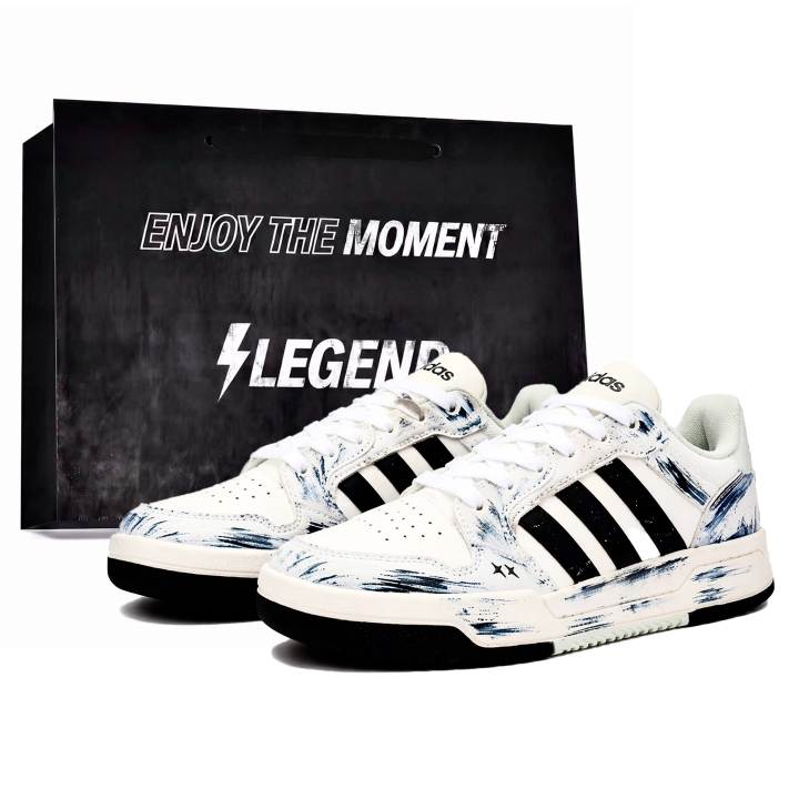 Adidas Adidas ENTRAP Skateboard Shoes Unisex Low Top Blue Black
